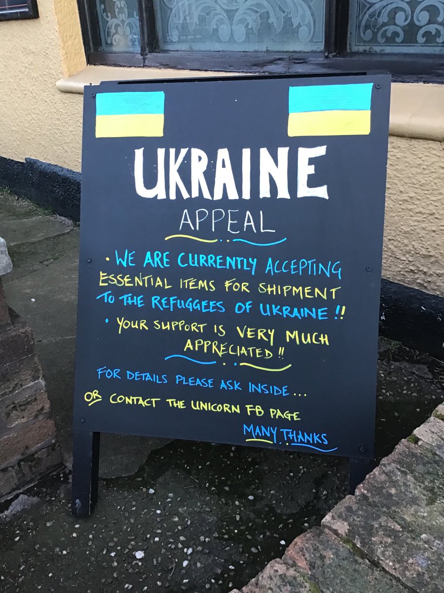 So far the response has been amazing and we will be taking our first van load over soon but please donate if you can. 
We at the unicorn are so overwhelmed with all the generous and kind donations thus far thank you thank you thank you 🙏