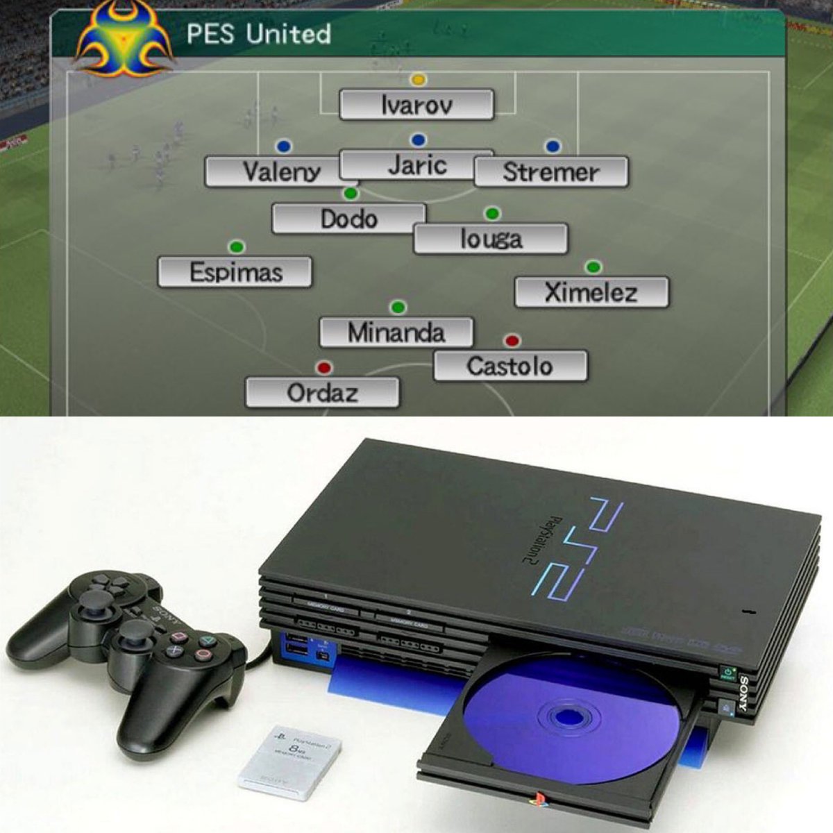 Hoy, hace 22 años, se lanzaba al mercado la gloriosa PlayStation 2.

Inevitable no recordar a estos muchachos que tantas tardes nos alegraron…

🥺❤️