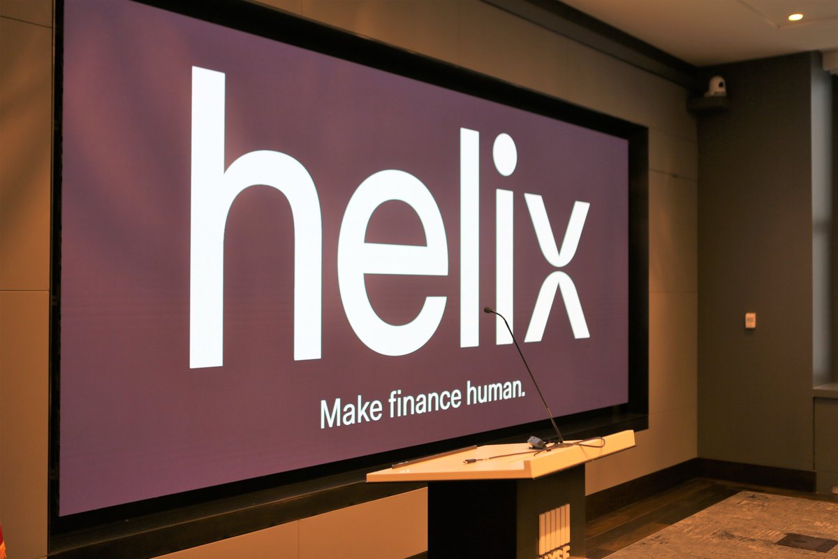 helixbyq2's tweet photo. Our Helix NYC Media Event at the @NYSE happening now! 

#makefinancehuman #helixbyq2 https://t.co/v2pJnPxZ4v
