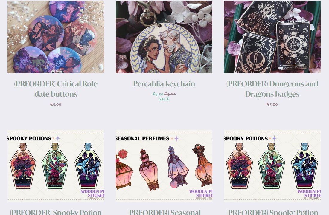 vespervines's tweet photo. (RT💜)
SH0P REOPENING 🎉 
Back with new (and old!) Critical Role, FFXIV, Fire Emblem and D&amp;D merch (link below) https://t.co/w4jUasZUya