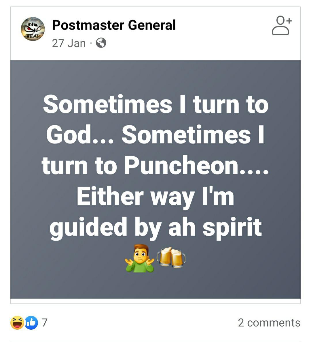 forrespark's tweet photo. @postmastergeneral as long as you guided home safe we happy. #designatedontdrinkanddrive #forrespark #eys #funny #humor #memes #forresparkpuncheonrum https://t.co/j2C0thGdiY