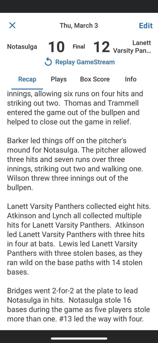 Where is the baseball college coaches at cause me and my teammates want some offers