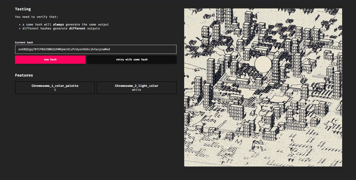 _nekropunk's tweet photo. testing, testing, ...again :) 
A/Ω
drop at 19:00UTC on #fxhash 
(here you can see it rotated, its customizable for print)
#CleanNFT #creativecoding #genart https://t.co/BRMS8g98C3