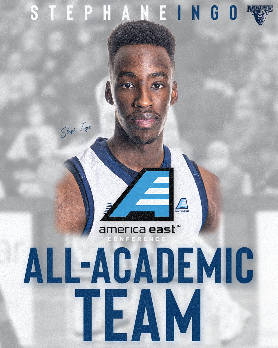 One of the best defenders in America East!
3.56 GPA with a Double Major!

No brainer here ... Stephane Ingo has been named to the America East All-Academic Team!

#BlackBearNation | #AEHoops