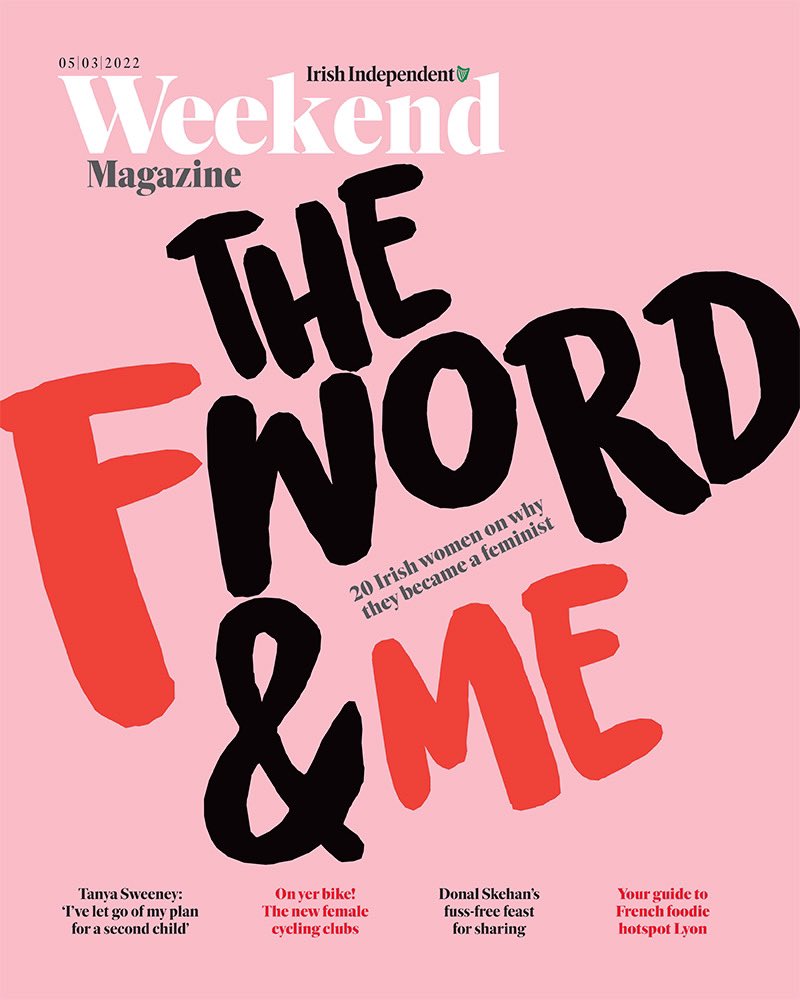 In tomorrow’s @IndoWeekend 20 inspiring Irish women talk about the moment they realised they were a feminist; @Niamh_Not_Neeme looks at the rise in female cycle clubs; @GuiltFemPod on her fascination with the Irish psyche & @DonalSkehan has a feast to share with friends..