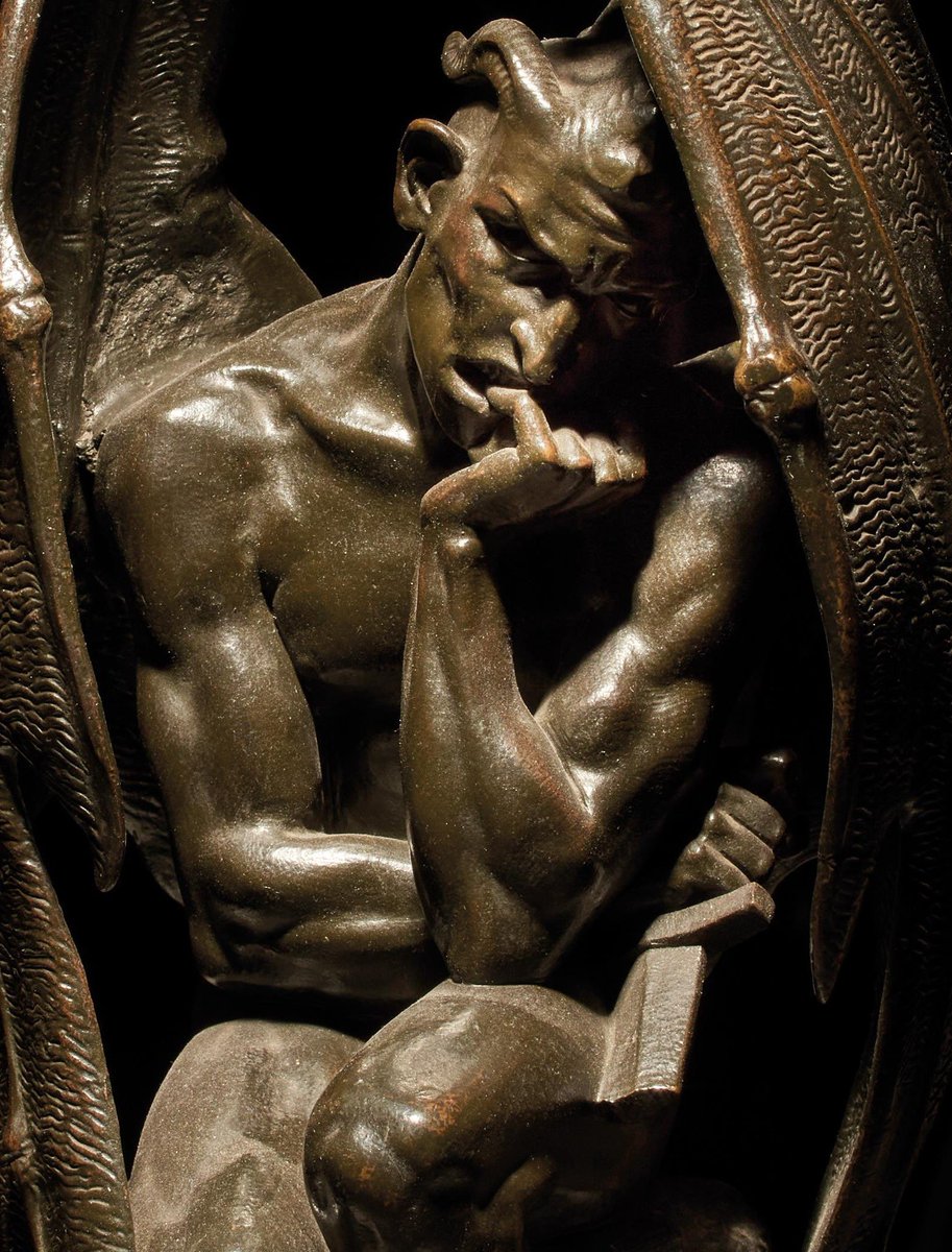 solisolsoli's tweet photo. Satan, 1835, by Jean-Jacques Feuchère https://t.co/gt4h4X5JxO