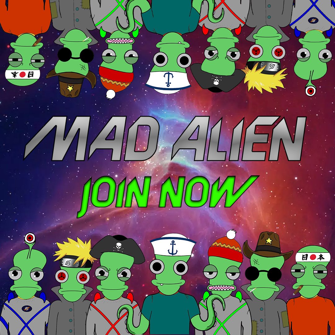 MadAlienNFT's tweet photo. If you are looking a serious project you are in the right place. 👽
You have the possibility to join the Whitelist from just inviting ONLY 3 people,don't miss this chance. 🚀

➡️ DISCORD: https://t.co/efJepBo6DY

#MADALIENNFT #NFT #NFTCollection #NFTs #NFTartist #NFTCommmunity https://t.co/NzLRmrM2as