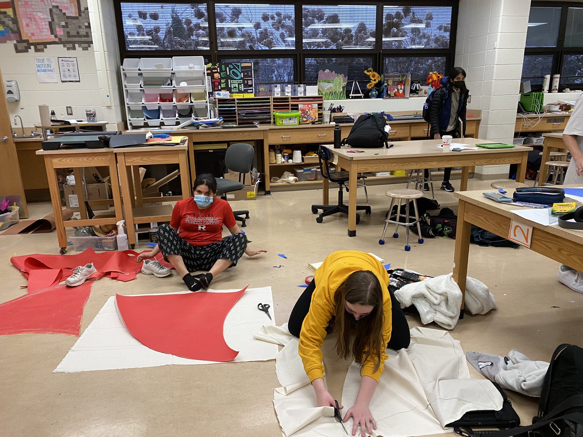 mssewall's tweet photo. Super proud of the JPCase Art Club for their long hours and hard work designing props for #moanajr @jpcasems @FlemRarSchools!! https://t.co/w8s76gbSXW