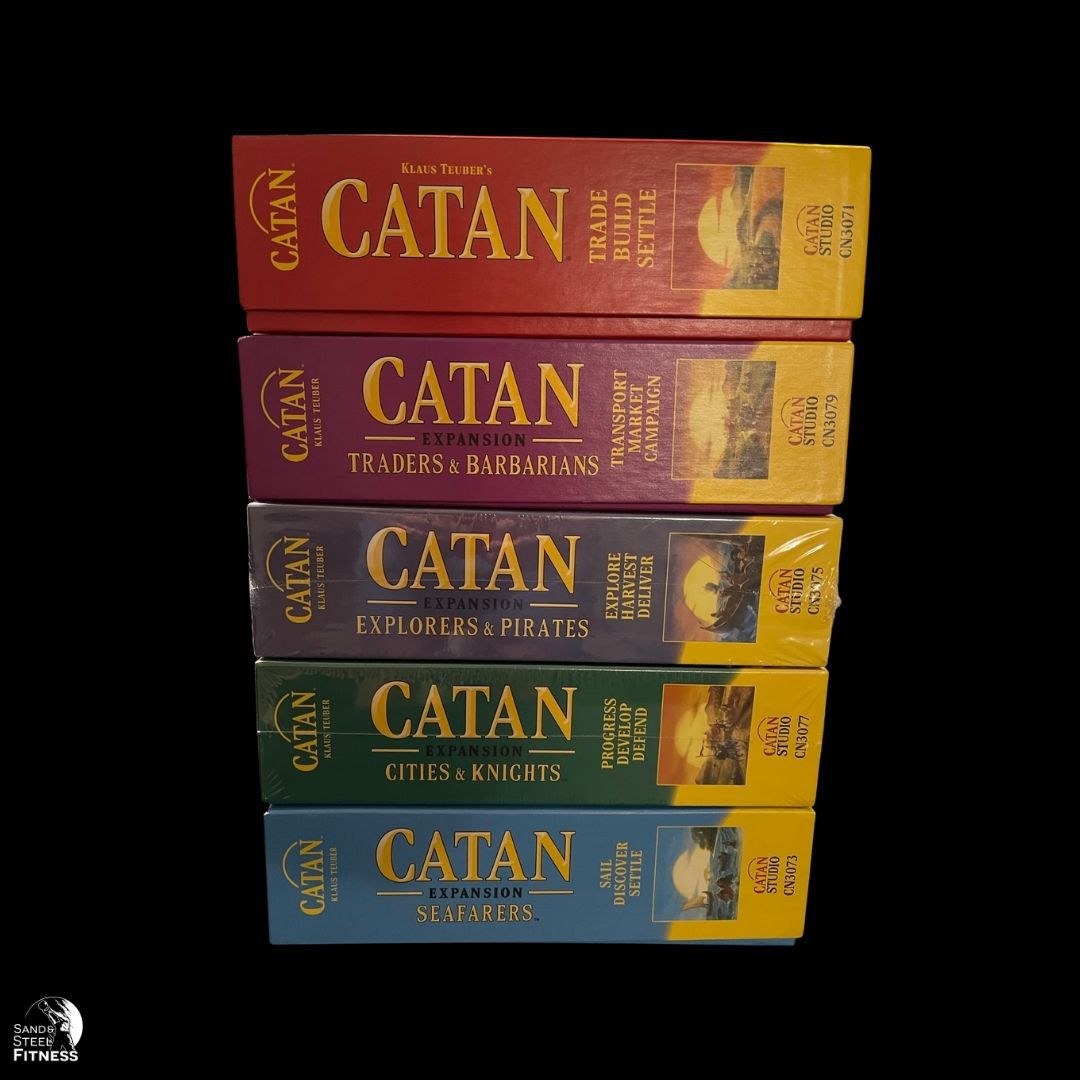 sandandsteelfit's tweet photo. CATAN comes to Sand and Steel this Saturday, 2:00 PM - 5:00 PM!
RSVP and more info: https://t.co/ee0N2O89Zo

Settlers of Catan is one of the world’s best selling resource building strategy games. It’s a race to build your civilization bigger and faster than your competition. https://t.co/taavJEzrox
