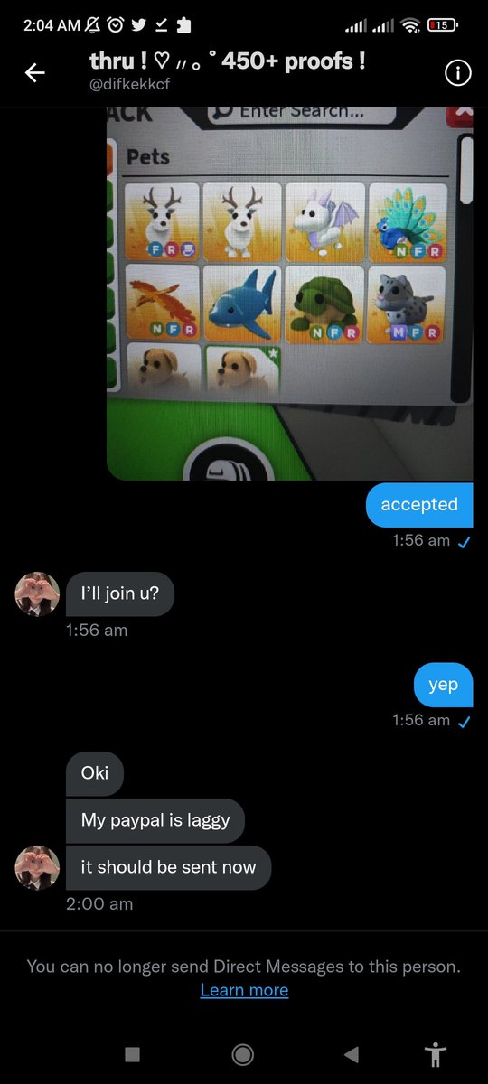 No_thin_'s tweet photo. Scammer⚠️
 @difkekkcf is a scammer
kindly be warned #Adoptmetrades #adoptmetrading #Adoptmetrade #adoptme #adoptmetradings #adoptmegiveaways #adoptmeoffers #adoptmetraders #adoptmetrader #adoptmeoffer #adoptmedeals https://t.co/I5Genr4CKB