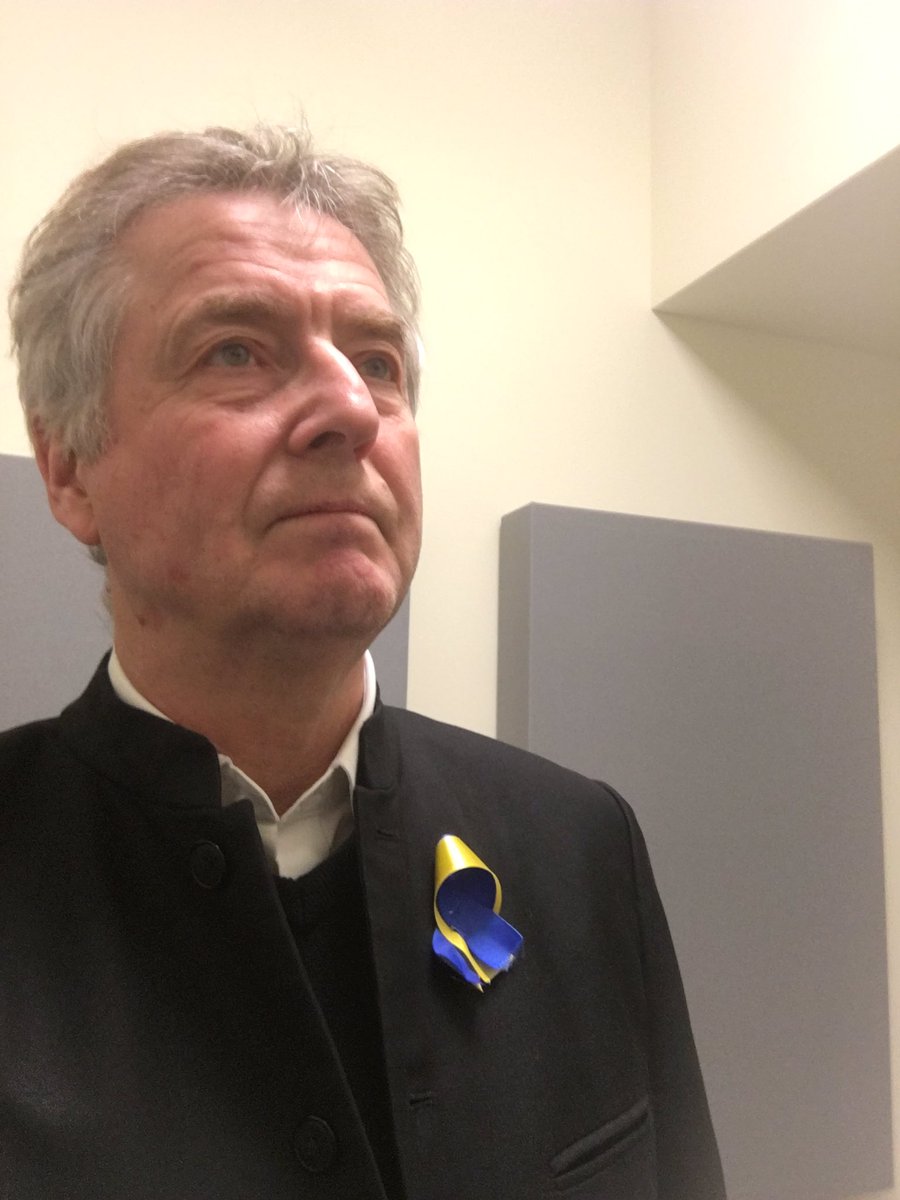 Dedicating our performance of Elgar’s The Kingdom , here is Krakow to the people of Ukraine. It feels very appropriate.