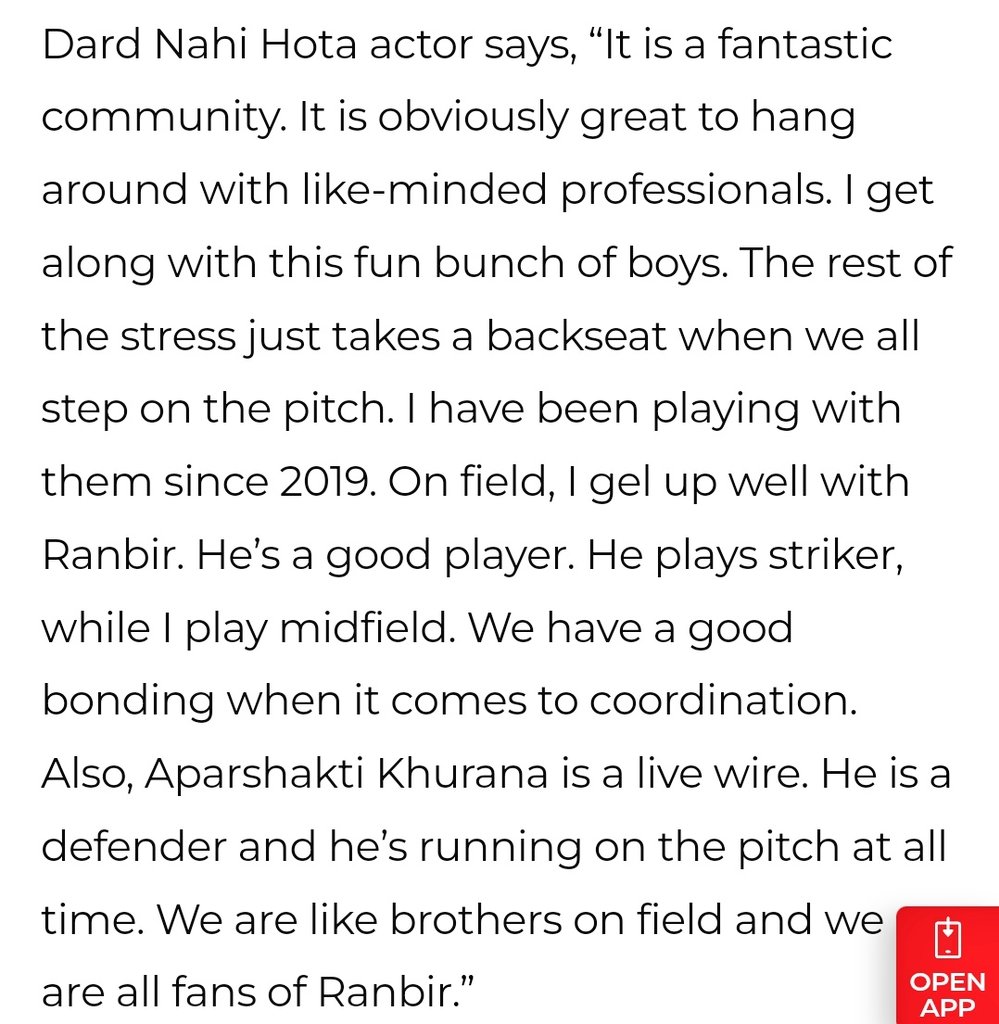 Rk_is_unique's tweet photo. #Ranbirkapoor is good football player. I gel up well with Ranbir.He plays striker, while I play mid field. We have good bonding when it comes to coordination. Me and Aparashakti khurana are fans of Ranbir -

Abhimanyu Dassani https://t.co/5jaMsQ5zVn