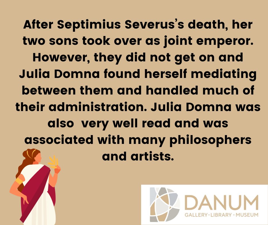 Happy International Women’s Day!
March is Women’s History Month, and each week we will be sharing objects from our collection that relate to inspiring women in history 
This week our object is a Roman coin from the 3rd century AD which features a woman called Julia Domna #IWD2022