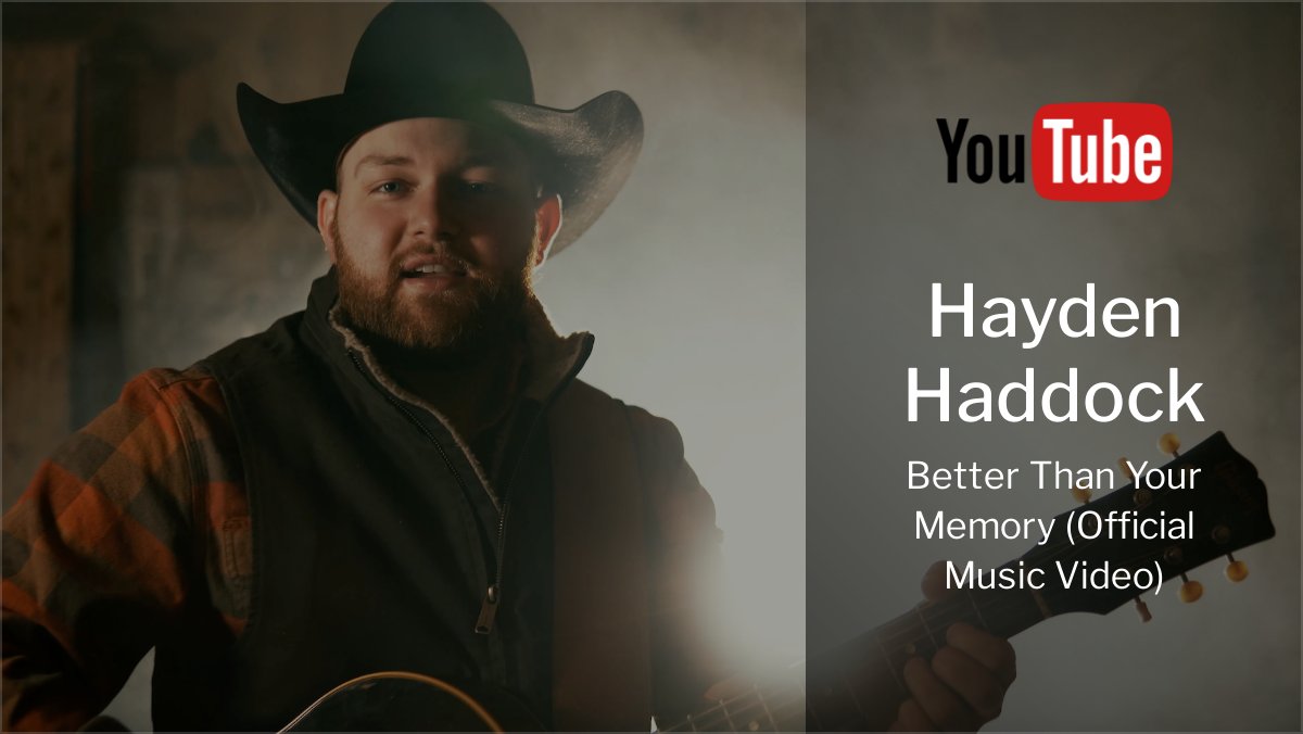 . Hayden_Haddock Releases “Better Than Your Memory” Music Video - mailchi.mp/c2mediarelatio…