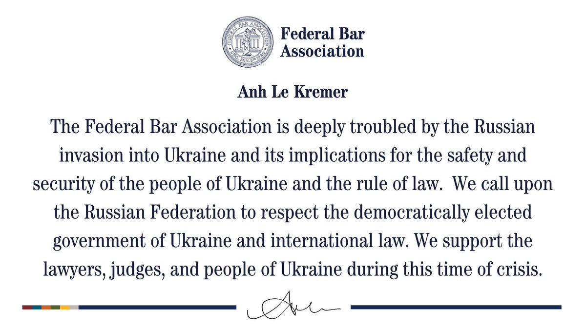 Federal Bar Association tweet media