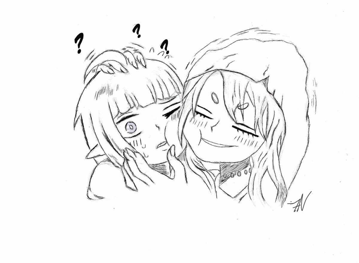 1BiT19's tweet photo. Manga style Sketch from drawing tablet, ngl drawing digitally for the second time is still weird but it’s kinda coming together 
#digitalart 
#sketch https://t.co/KxXC1ZbIp0