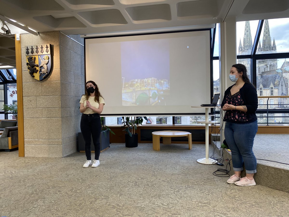 VBourbigot's tweet photo. Retour d’expérience des jeunes ayant participé au projet Mob’Europe piloté par l’association @gwennili29 et financé par #ErasmusPlus et le @finistere_29 @alliance_29 #emploi #mobilite #stagepro #Europe https://t.co/KYK02YirvZ