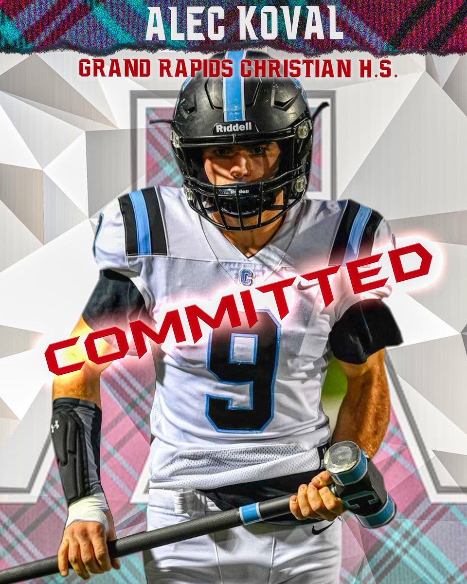 AlecKoval3's tweet photo. Happy to announce my commitment to Alma college to play football and hopefully baseball thank you @Ryan_Ettinger1 for the opportunity https://t.co/F0p9I7DK7S