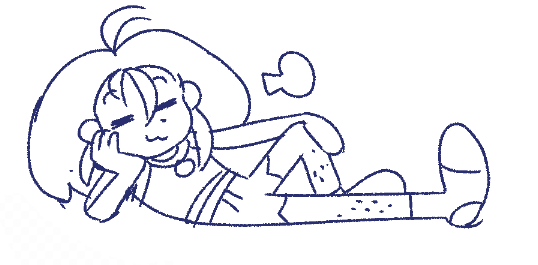 mahoshoujo OC Pamela Lovely. Her sister Veronica Lovely was the chosen emissary of her planet, destined to protect the universe w/ others from across space. she forsook the role, and the job (and ill fitting uniform) fell to Pamela. and that's chill with her 