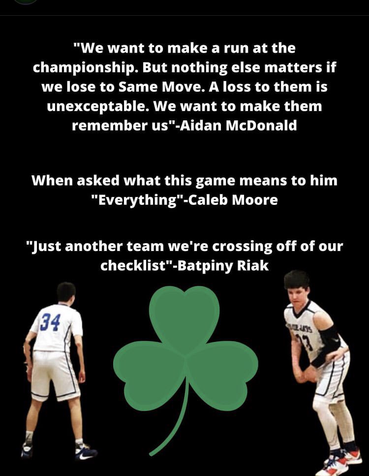 des_irish's tweet photo. This game means a lot to everyone on this team. Letโs go out and get the dub ๐.#Irishforlife https://t.co/IdzWxZXcnf