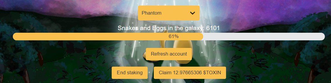 ThunderkidWR's tweet photo. 61% already staked, really bullish on @galactic_snakes The team and community is very underrated as well. #SolanaNFTs https://t.co/gGooPhmbE7