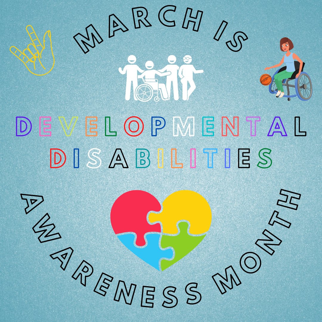 An inclusive world is a better world! March is Developmental Disabilities Awareness Month. It's a month long celebration of the diversity brought to the table when everyone has different abilities and skills.