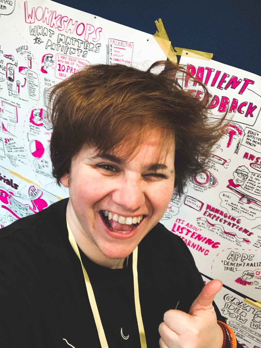 smizz's tweet photo. Had a brilliant day live drawing the @cftrust conference on clinical trials today. I met many incredible people & was great to re-meet amazing doctors like professor @AlanRSmyth. I was amazed how much CF research has moved on in 4 years since I was last here. Amazing work https://t.co/EG38OMY0l7