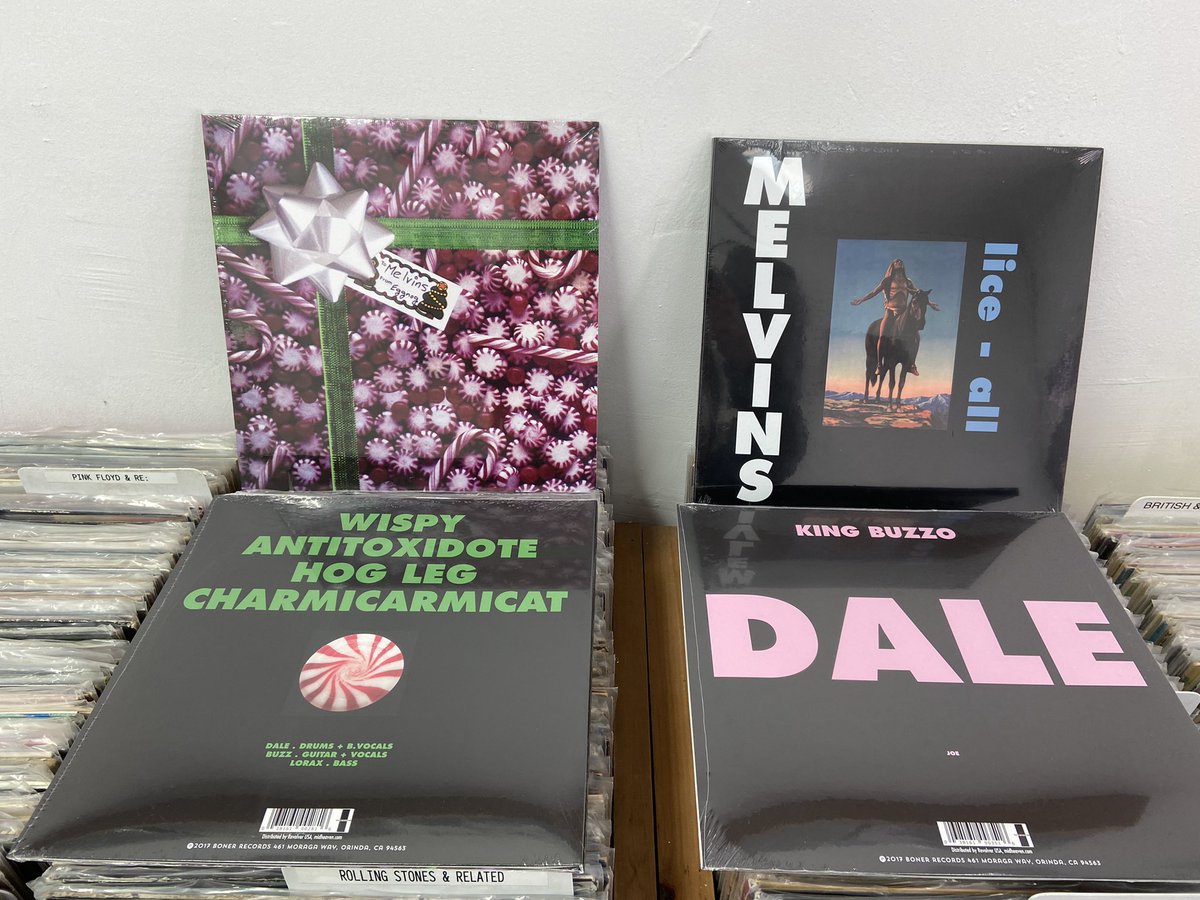 RecordGrouch's tweet photo. New-In: affordable #melvins #represses via Boner Records #liceall (OG #lysol 1992) and #eggnog (OG 1991) expanded to 12” format. https://t.co/quh6icepam