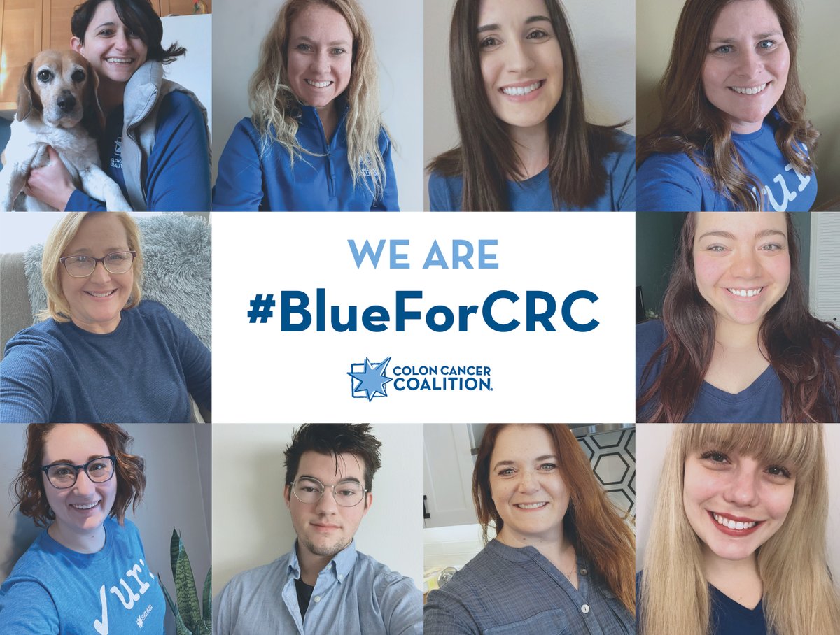 All of our staff is #BlueforCRC-- drop a photo below and show us your blue!!