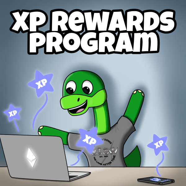 DinoFamCol's tweet photo. Don't forget we have XP game night tonight at 8pm est! It's a fun way to level up in our discord and the entire hour afterwards is 2x XP in our chat! Come meet the #DinoFam and level up quick! 

👉https://t.co/mP2kh1ikKo

#LandAfterTime #SuperCommunity #NFTs #NFT #NFTCommunity https://t.co/gFcFiZTXax