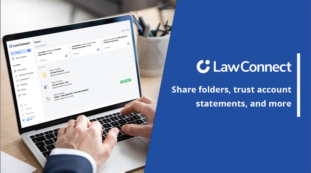 PeteratLEAP's tweet photo. #Attorneys improve client collaboration with LawConnect’s seamless integration with @LEAP4Lawyers. Easily share folders, statements of accounts, trust account statements, receivable ledgers, and more: https://t.co/cybh7Ja77Q 

#innovation #legaltech https://t.co/BaieRVJvIf