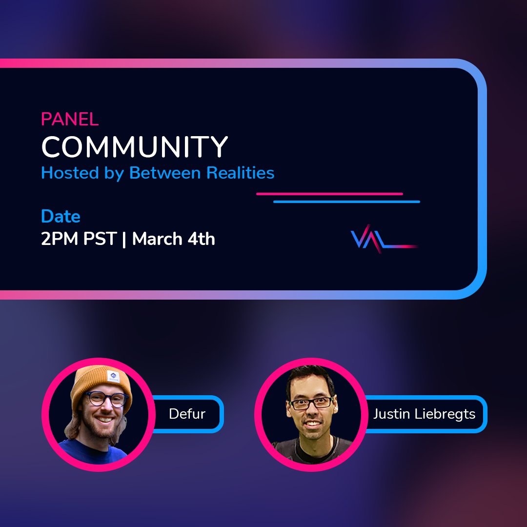_VAL_VR's tweet photo. Starting now! #VRwintergames Panels with @BtweenRealities - Community Panel now and Motion Sickness panel in 40 minutes! https://t.co/cd7pn7P8ZJ
