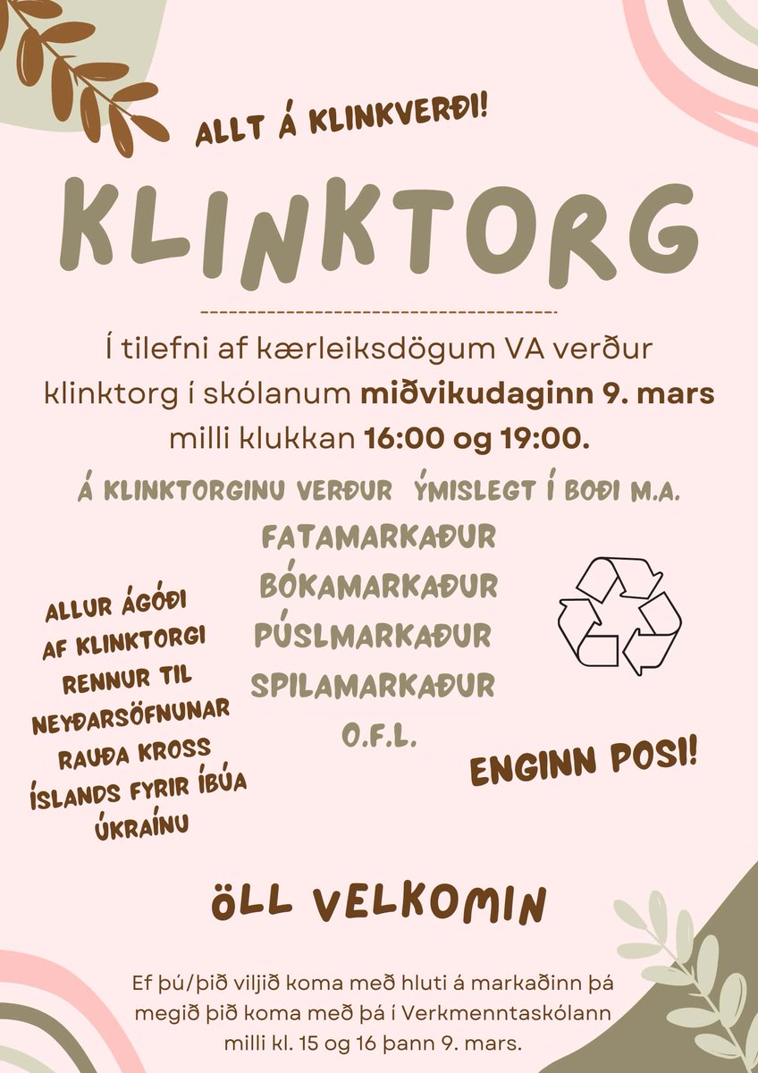 #klinktorg #kærleiksdagar2022 #vaskólinnokkar