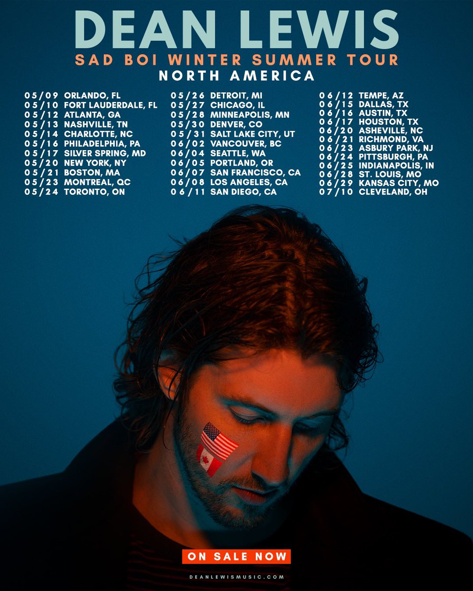 deanlewismusic's tweet photo. MY SAD BOI WINTER SUMMER TOUR FOR NORTH AMERICA IS ON SALE EVERYWHERE NOW!!!! 🇺🇸🇺🇸🇺🇸🇨🇦🇨🇦🇨🇦 TELL ME WHERE UR GOING BELOW!!! 🥺🥺🥺 
Tix: https://t.co/RArbEVDaaL https://t.co/IE988pFRq1
