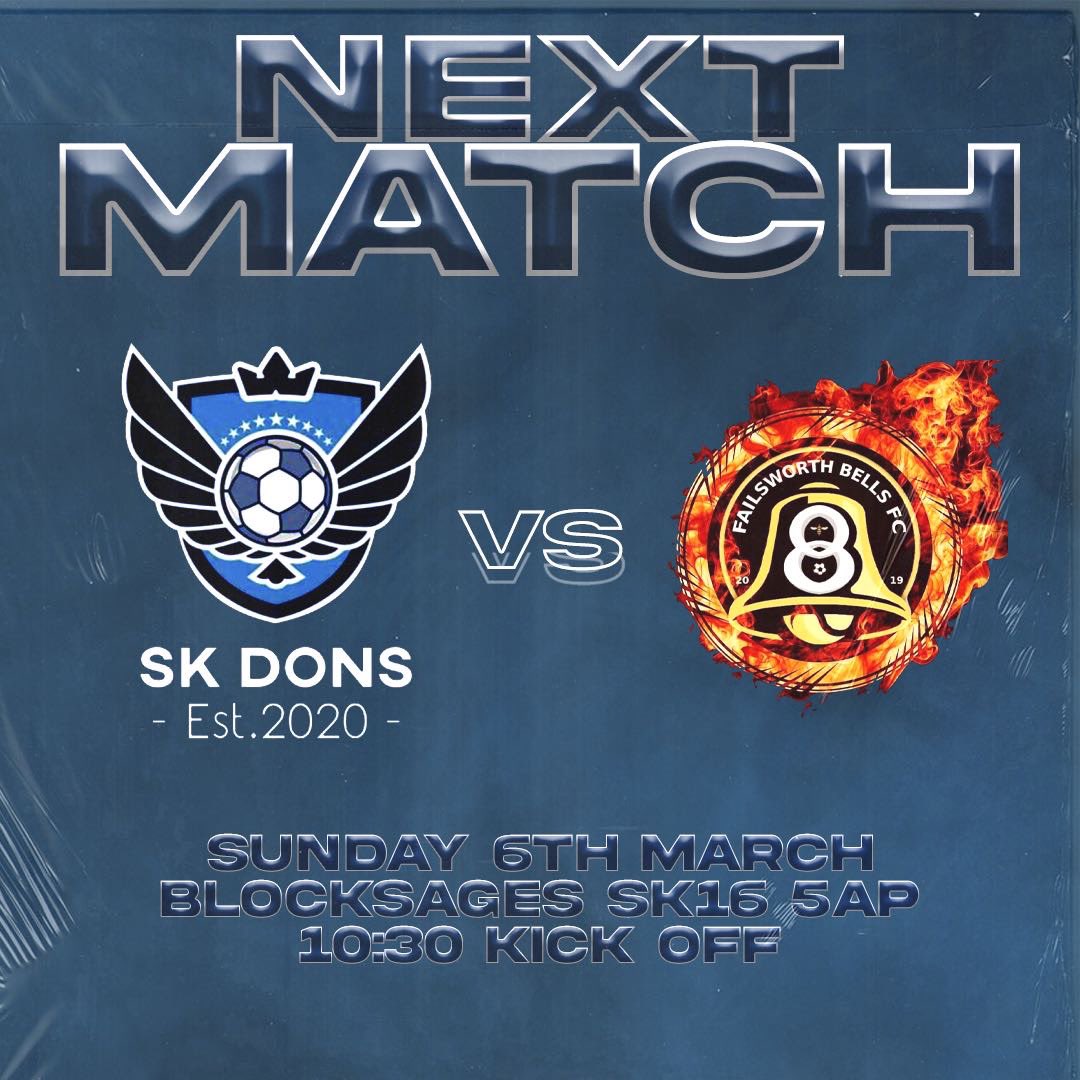 sk_dons's tweet photo. Back in league action on Sunday, big game and a must win for the dons.
Come down and show your support.
#upthedons 💪 https://t.co/9NwZHAFfR3