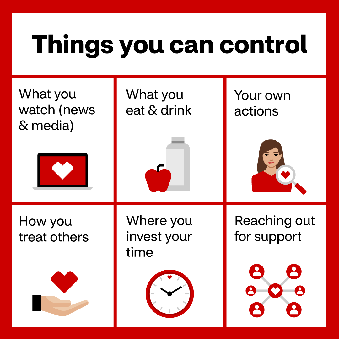 cvspharmacy's tweet photo. With everything going on in the world right now, it's easy to get overwhelmed. It's important to feel all those emotions, but also recognize what you're in control of. Drop a 🤍 in the comments if you needed this today.