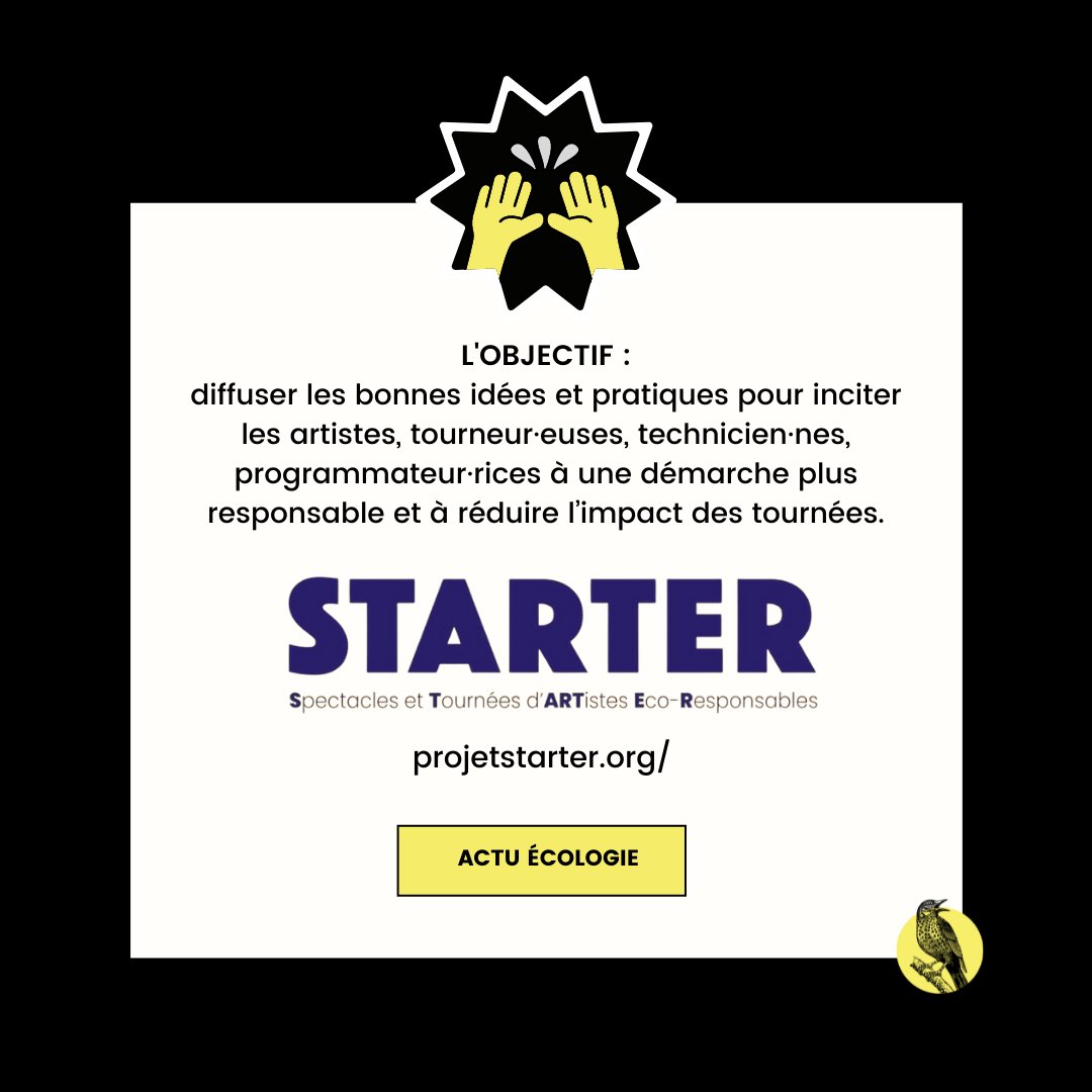 DeclaresFr's tweet image. [#ACTU] Avec le « Projet STARTER » 👏🌱
Comment inciter les artistes, tourneur·euses, technicien·nes et programmateur·rices à une démarche plus responsable ? 👀

Les bonnes pratiques sont à découvrir ici projetstarter.org

#musicforclimate #musicdeclares #musicforlife