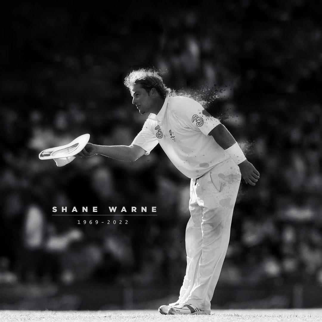 The greatest spin bowler of all time. RIP Shane Warne 🏏