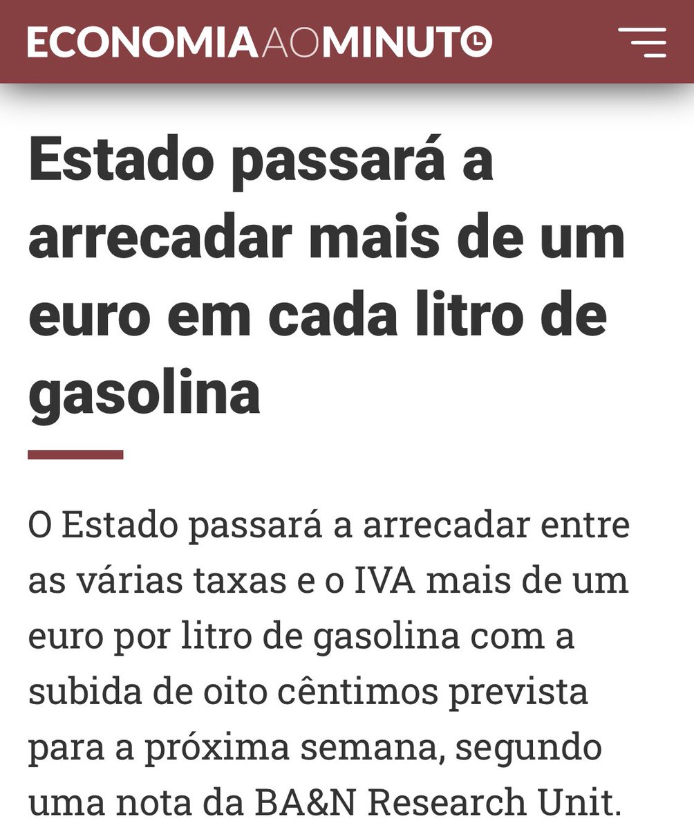 E nem assim vão baixar os impostos sobre os combustíveis.