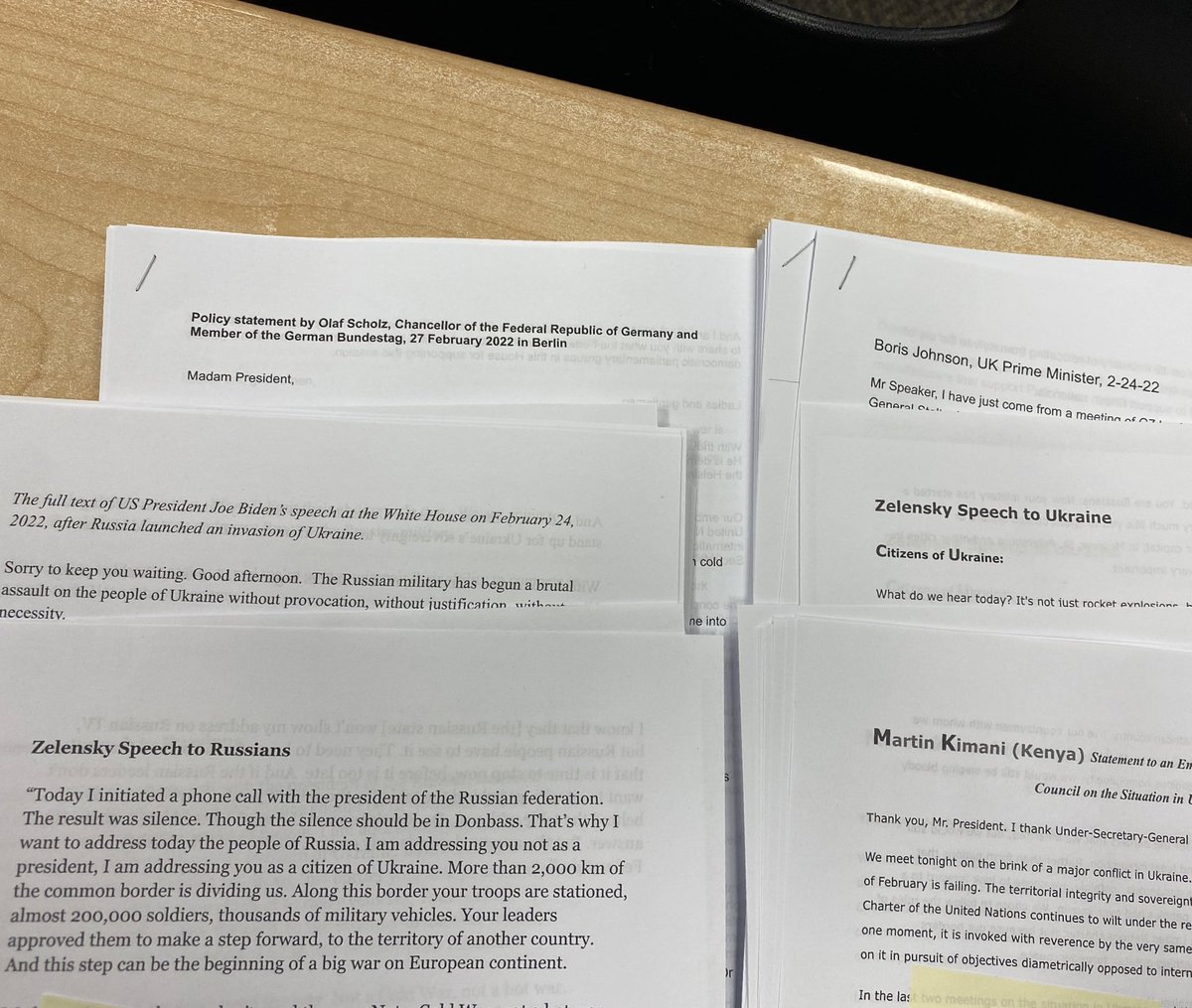 WyllieAbby's tweet image. Examined the rhetoric of war and did rhetorical analysis over World Leaders’ speeches about Ukraine.🇺🇦 This is just another reason why teachers shouldn’t turn in their lesson plans a year in advance. #APLanguage @HumbleISD @HumbleISD_KPHS @HumbleISD_ADV