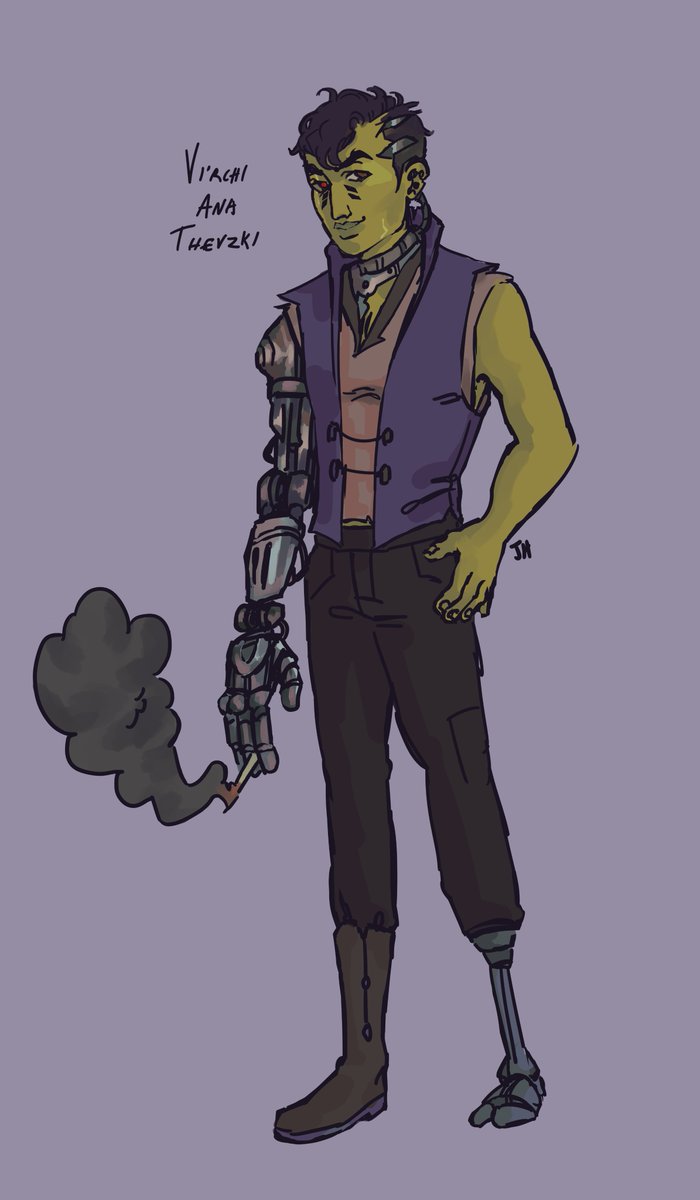 Jayhandlearts's tweet photo. hey guys I made a star wars character lol meet Vi'rchii, his traits are being incredibly hot and being indebted to the Hutts https://t.co/HS0wEXCVU8