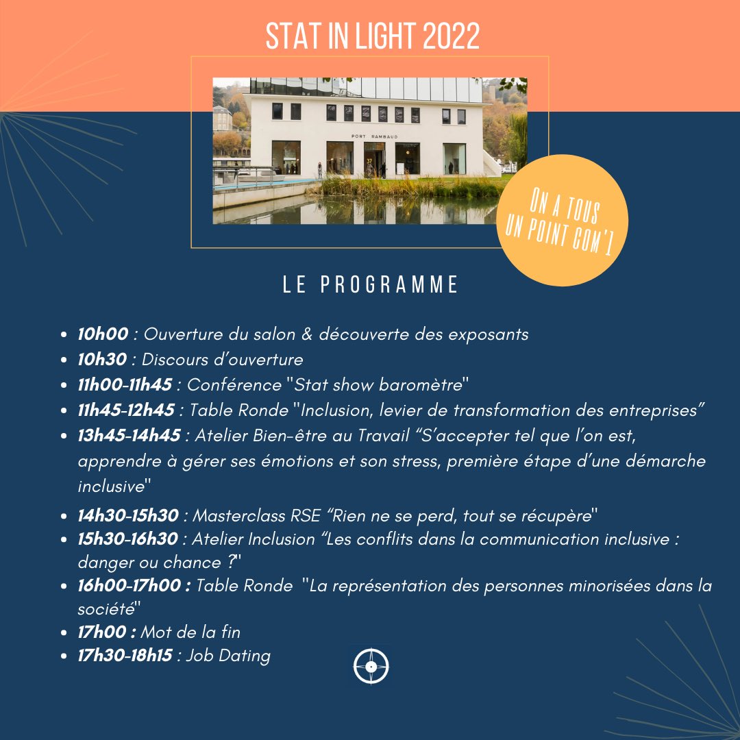 Stat In Light (@statinlight) on Twitter photo Stat In Light arrive à grand pas ! 🥳
Il est l'heure de vous dévoiler le programme du salon.
De nombreuses surprises vous attendent à partir de 10h, jeudi 24 mars 2022...🔥
Nous vous avons sélectionné des intervenants de qualité qui n'attendent que vous au Port Rambaud, Lyon ! ✨ Stat In Light arrive à grand pas ! 🥳
Il est l'heure de vous dévoiler le programme du salon.
De nombreuses surprises vous attendent à partir de 10h, jeudi 24 mars 2022...🔥
Nous vous avons sélectionné des intervenants de qualité qui n'attendent que vous au Port Rambaud, Lyon ! ✨