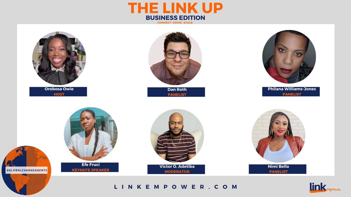 linkempower's tweet photo. We got some amazing speakers ready to go! 👌🏾 #thelinkupbusinessedition2022 #globalchangeagents https://t.co/TelJm28kR5