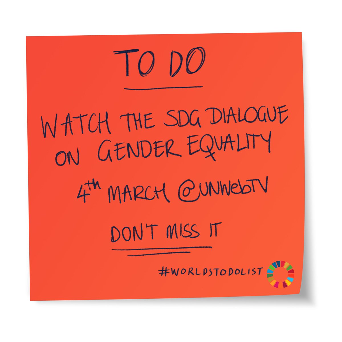 AminaJMohammed's tweet photo. Women and girls are taking action and are done waiting for representation, equal pay, equality and a world free of discrimination and violence. 

Watch the launch of our SDG Dialogue on Gender Equality: https://t.co/eoE5Eh86uw #WorldsToDoList https://t.co/WuIiC76nZ6