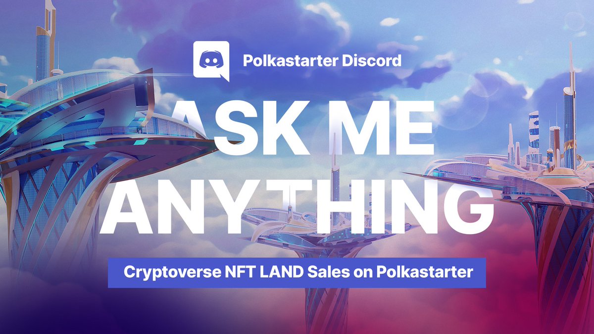 polkastarter's tweet photo. Getting excited about the LAND sale?
You and me both!

Let's have an AMA🥳 where we walk you thru the application &amp; the sale on #Polkastarter and ask @robbehcochrane everything #Cryptoverse!

🕐 Sun, Mar 6, 6PM UTC
🎁 1 Single Parcel NFT Giveaway
📍Join: https://t.co/qASwsjzJwI https://t.co/39vpjKr5at
