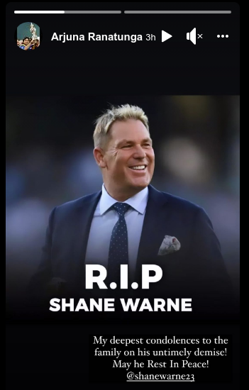 r_kelum's tweet photo. @ArjunaRanatunga #shanewarne #FB https://t.co/POcCTPfklP