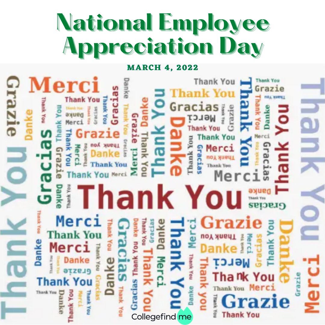 Today is National Employee Appreciation Day! Thank you team, for always being supportive and amazing! It has been an honor and pleasure working with everyone! #thankyou