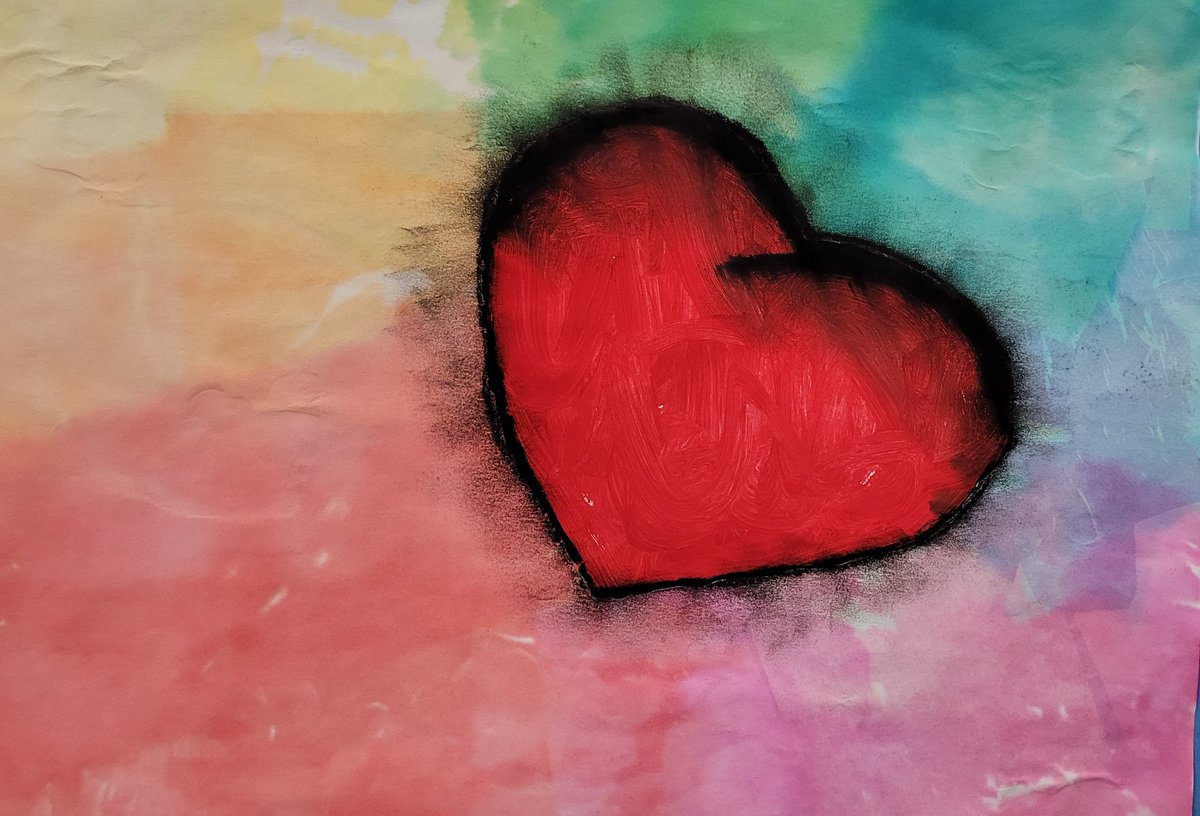 Congratulations to my Stellar Student from Chiodo's 5th Grade Class. We studied artist Jim Dine and then created heart art inspired by his work!! <a href="/MrsChiodoGVES/">Mrs. Chiodo</a>