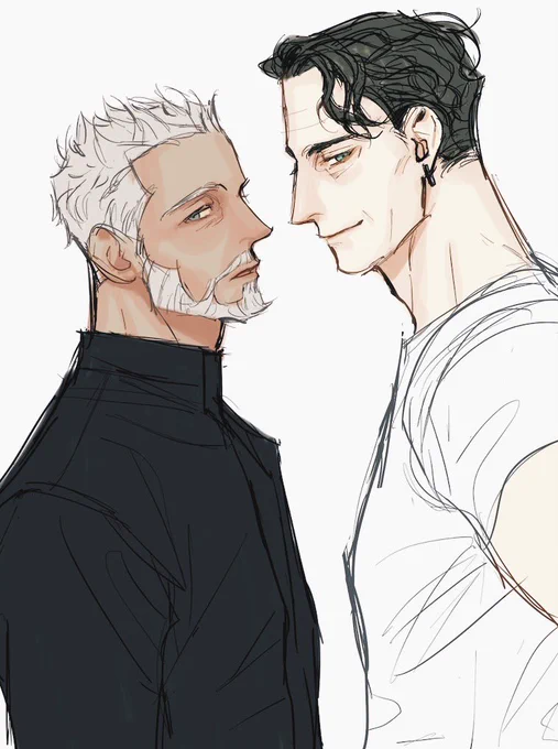 วาดเองก๊าวเอง ทำไมฉันออกแบบไว้ดีจังเลยวะ... // คุณรอนกับคุณไคลฟ์ เทวดากับปิศาจ คู่สีตรงข้ามกันหมดเลย 