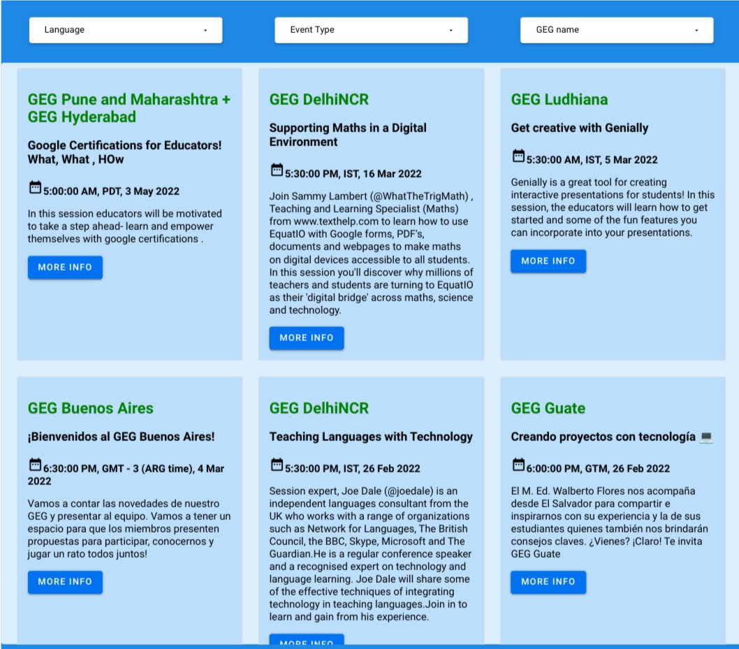 GegProgram's tweet photo. 🌎Hey wonderful GEGs out there. 
🌟If you have any events coming up PLEASE add them to this Form https://t.co/VwTSdfgxSV

They are then on the GEG Program website
https://t.co/h1C52sLM4n https://t.co/8TgJGbFkJo